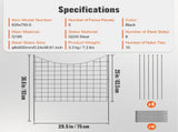 Garden Fence, 7593 cm Animal Barrier Fence, Underground Decorative Garden Fencing with 6.38 cm V952-JSWL385295INRNI2VV0