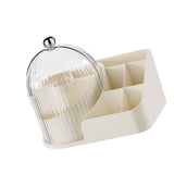 Makeup Brush Holder with Lid 360 Degree Rotating Cosmetic Organizer Desktop Box Skincare V1294-YM0901-3117250188311