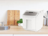 Ingredient Storage Bin, 2 x 15L Dispenser Bin with 2 Measuring Cups, Attachable Casters and Airtight V952-ZMXMX215L2CHMATLFV0