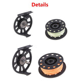 Fly Fishing Reel with Nylon Line, for Fly Line Backing Line and Taper Leader V1192-AZ-W-30777