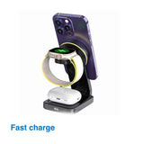 Laser ChargeCore Foldable 3 in 1 MagSafe Charger V1031-WLC-31FLD-521