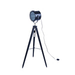 158cm Nautical Tripod Floor Lamp w Matte Black Lamp Head Searchlight Spot Light V563-75168