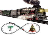 Train Set for Kids, Electric Train Toys with Realistic Light Sounds Smoke, Christmas Train Model V1107-CS-ZQHCTZ1