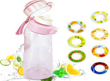 Air Water Bottle with Flavor Pods, 650ML Leak Proof Sports Water Bottles Sugar Fruit Fragrance V1192-AZ-W-10391