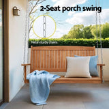 Gardeon Porch Swing Chair With Chain Outdoor Furniture Wooden Bench 2 Seater ODF-B-SWING-TK