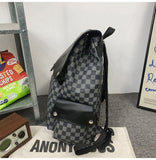 Leisure Leather Backpack Style Double Shoulder Bag Multi functional Backpack University Schoolbag V1192-AZ-W-16381