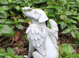 Garden Resin Statue Butterfly Angel Dog Sculpture Pet Dog Memorial Statue for Outdoor Garden Yard V1294-YM0721-10126668