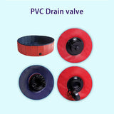Foldable Dog Pet Pool Bathtub, Blue, M V1188-MS-611-011