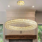 BAMDECOR C3332/1 Round Luxury Crystal Chandelier Modern LED Crystal Chandelier LED Ring Pendant V255-BAM-C3332/1-60