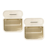 2-Pack Wall Mounted Tissue Box Holder with Durable, Wear-Resistant Design for Bathroom and Kitchen V1192-AZ-W-28354