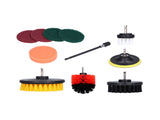 11PCS Drill Brush Attachment Power Scrubber Polishing Pad for Wall Cleaning Ground Dust Removal V1294-YM0901-3114210067011