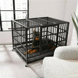 Heavy Duty Dog Cage with Lock & Bottom Tray XXL V767-XPET686-XXL-G2