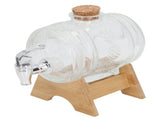 Beverage Barrel Thickened Glass Sealed Medlar Ginseng Wine Brewing Jar Dispenser with Faucet for V1294-YM0716-3118220128511