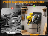 Carbon Steel Circular Saw Holder, Practical Humanized Design, Solid Sturdy, Space Saving, for V1366-AZ2-W-15042