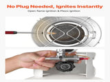 Propane Top Heater with Portable Trolley, 15000 BTU Rapid Heating 180-Degree Infrared Radiant V952-BWGDJRQBWGTCMP69D001V0