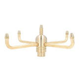 Rotating Fountain Nozzle 4 Arm Brass Water Fountain Spray Head Sprinkler for Garden Pond Courtyard V1294-YM0901-3111240143111