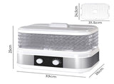 Spector 5 Trays Stainless Steel Food Dehydrator Dryer KT1023-WH-AU