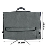 27 Inch Monitor Carrying Case, Universal 27" Computer Monitor Bag with Rubber Handle and Pockets, V1192-AZ-W-3321