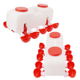 Automatic Chicken Waterer 10L Large Poultry Drinking Cups with 10pcs Bowls for Duck Goose V1294-YM0710-3111230252211