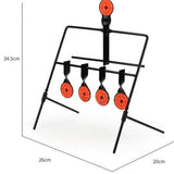 5Pcs Self Resetting Black Metal Targets for Air Pellets Indoor Training V1192-AZ-W-23888