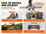 Pop Up Gazebo Tent, Pop-Up Screen Tent 6 Sided Canopy Sun Shelter with 6 Removable Privacy Wind V952-ZPSLTJLS12X1117M6V0
