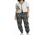 Womens Plus Size Baggy Harem Pants Bohemian Big & Tall Trousers in Black V563-BR-HAREMP-BLKIKAT-18