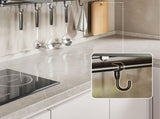 Wall Mount Kitchen Shelf Carbon Steel Punch Free Multifunctional Floating Shelf Hanging Spice Rack V1294-YM0710-3118230367111