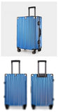 Aluminum Alloy Hard-Shell Suitcase with TSA Lock -20" Spinner Luggage in Blue V888-ELOSUNG11006