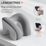 Blue-Grey Ergonomic Memory Foam Nap Pillow Hollow Design, Breathable Milk Silk Cover, Arm Support V888-ELOSUNG56309-4