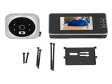 Door Peephole Viewer 120 Degree View HD Night Vision 2 Way Intercom Smart Video Doorbell V1294-YM0901-3114240040011