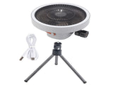 Portable USB Rechargeable Tripod Fan Outdoor Camping Tripod Fan for Outdoor Camping Tent Gray V1294-YM0703-3113230130811