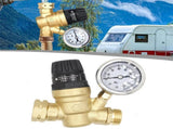 3/4In Water Pressure Regulator with Pressure Gauge For Camper Garden Hose Traile V1189-LWWAL-20260327-04009
