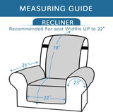 Reversible Quilted Recliner Covers Chair Cover Water Resistant Furniture Protector Washable Couch V1259-DP01-A-4463