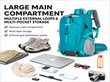 Rose Red Hiking Backpack with 5 Carabiners Included Lightweight Waterproof Outdoor Daypack for Men V888-ELOSUNG54675