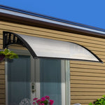 Instahut Window Door Awning 1mx1.2m Transparent AWN-PC6-1X12