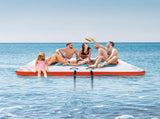Inflatable Floating Dock, 10 x 10FT Inflatable Dock Platform, Non-Slip Water Floating Dock Mat with V952-CQFT10X6FTBJGZ8S7V0
