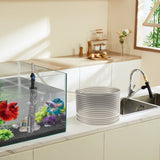 VEVOR Aquarium Vacuum Gravel Cleaner, 50 ft PVC Hose Fish Vacuum Gravel Cleaner, Siphon Fish V952-HXSHSQ49YCKLUONBWV0