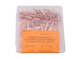 250Pcs Horseshoe Nails Copper Plated Rustproof Equestrian Riding Equipment Pet Supplies 51mm E5 V1294-YM0706-3111230194813
