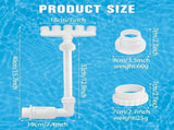 5 Nozzle Waterfall Sprayer, Pool Fountain, Adjustable Pool Sprinkler, Aerator Spray, Pool V1369-AZ3-W-17908