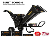 Ducar K70 7HP Wood Chipper Shredder Mulcher Grinder Petrol in Black WCP-K70-BK