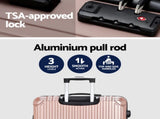 Wanderlite 28-inch Luggage Set with TSA LockABS Hard Shell Travel Suitcase Organiser Luggage Case LUG-ABS-VG-28-RG