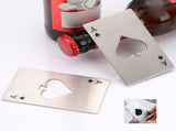 50Pcs Playing Card Bottle Opener Stainless Steel Portable Poker Card Bottle Opener for Kitchen Bar V1294-YM0901-3118240149811