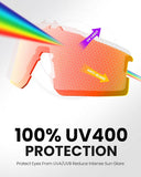 OutdoorMaster Hawk II Polarized Sports Sunglasses for Men Women, TAC 100% UV400 Protection TR90 XFOM-CG-BKK75-BLOR