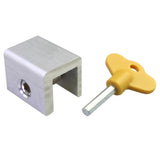 1-Pack Adjustable Sliding Locks with Keys, Aluminum Alloy Security Locks for Home and Office V1369-AZ3-W-23031