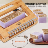Soap Cutter, Cut 1-12 Bars, Precisely and Accurately Cut 1 Inch Bars, Bamboo Soap Slicer With Steel V952-FZQGSQGDDQG0B2GL6V0