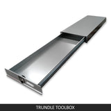 Under Tray Tool Box Trundle Drawer 1500 mm UTE Drawer Dual Extra Cab Toolbox V379-TRNDLBOX001505