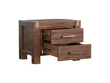 4 Pieces Bedroom Suite in Solid Wood Veneered Acacia Construction Timber Slat Double Size Chocolate V43-BDS-NOW-4PC-TBY-DCH