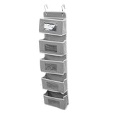 Over Door Hanging Organizer Wall Mount Storage with Hooks for Pantry Nursery Kitchen Closet Dorm V1294-YM0718-3117220210212