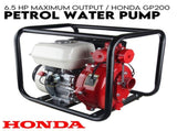Fire Fighting Petrol Water Pump GP200 TWIN IMPELLER WITH A HONDA ENGINE V379-PETRLWTRGP6501