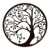 Round Laser Cut Tree Of Life w Red Birds 80cm V637-71668TRE